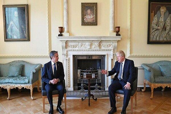 وزیر خارجه آمریکا با نخست وزیر انگلیس دیدار کرد