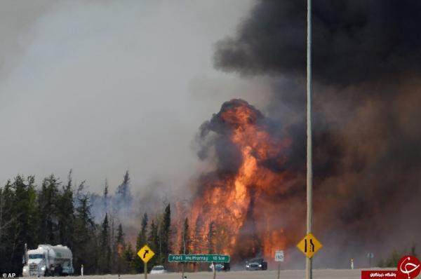 ویزای کانادا: تصاویر نو از آتش سوزی جنگل های کانادا