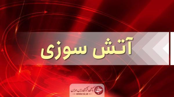 آتش گرفتن 2 دستگاه مینی بوس در تبریز